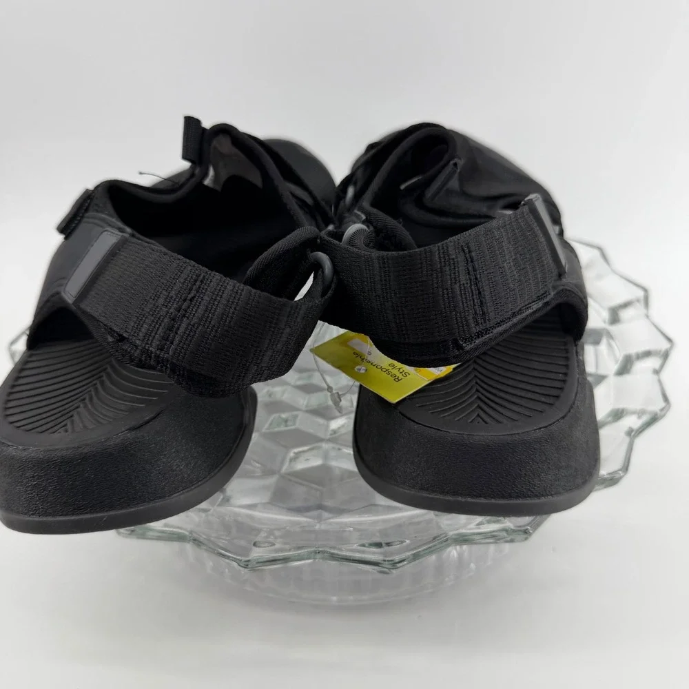 All in Motion Jay Mens Sport Sandals Black Mesh Strap Size 11 NEW